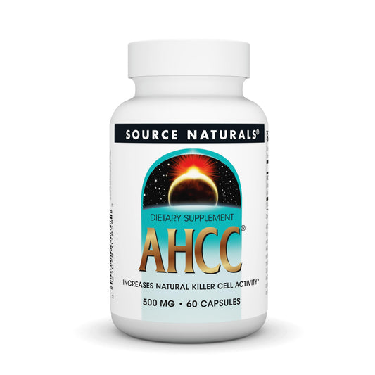 Source Naturals AHCC 500mg – 60 Capsules | Natural Killer Cell Support