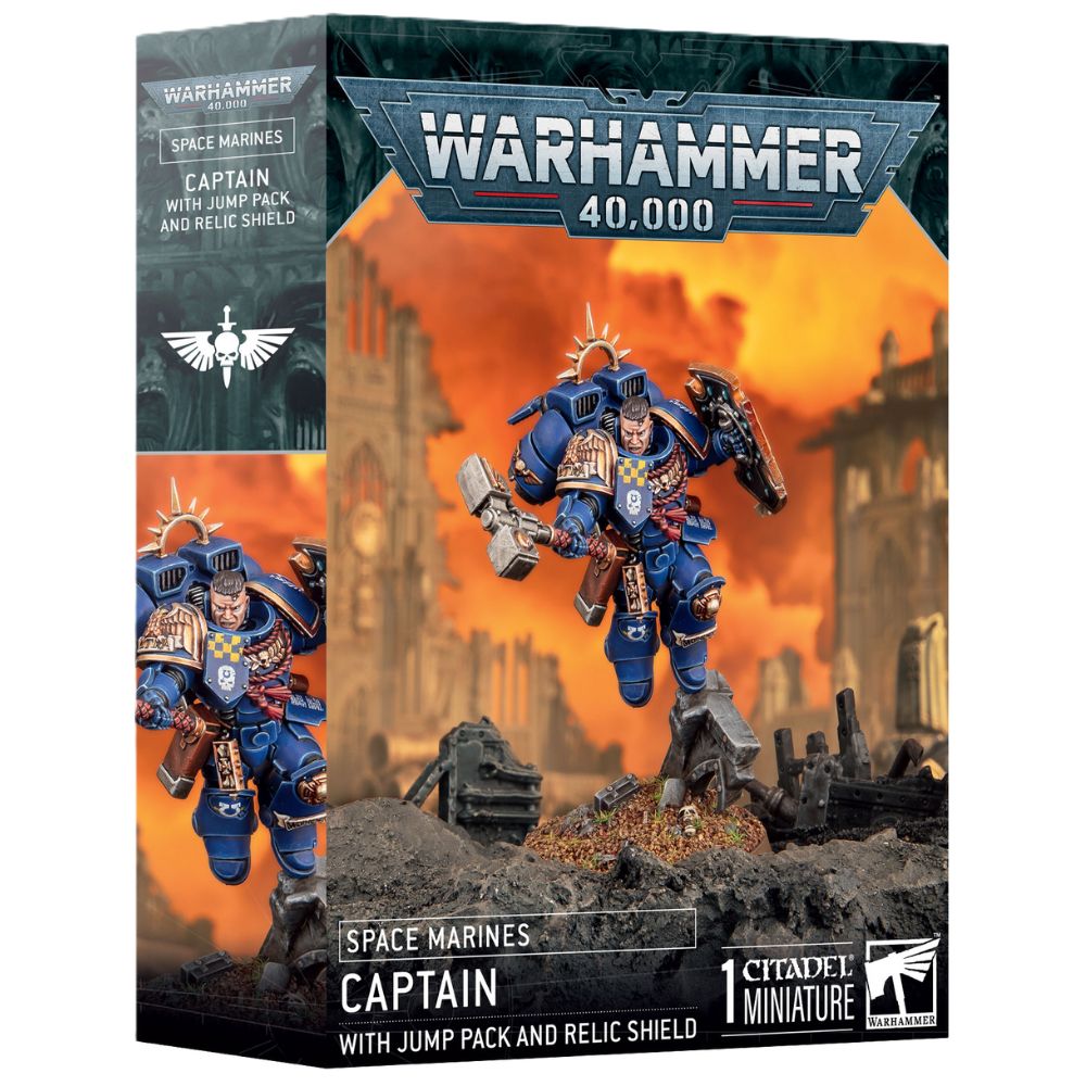 Space Marines: Captain with Jump Pack & Relic Shield