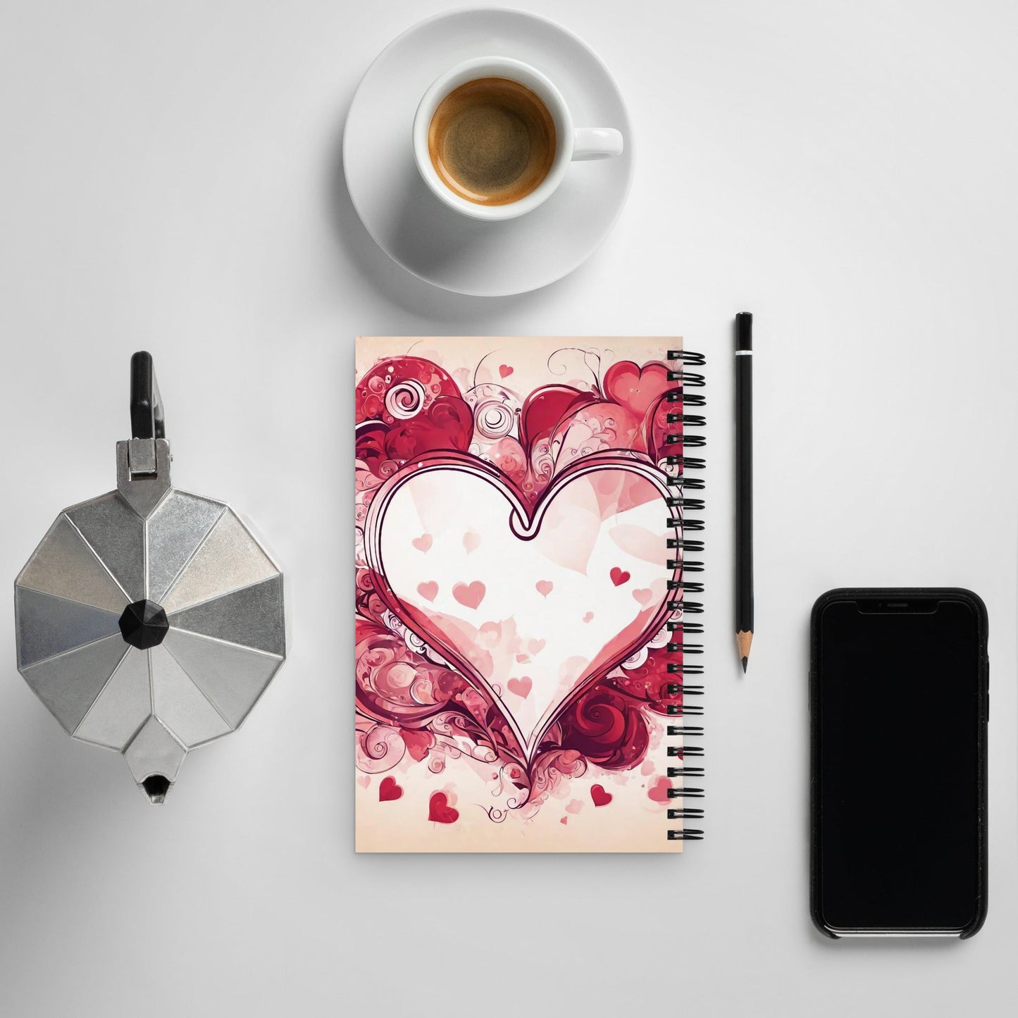 Abstract Spiral Notebook — AI Designed Cover