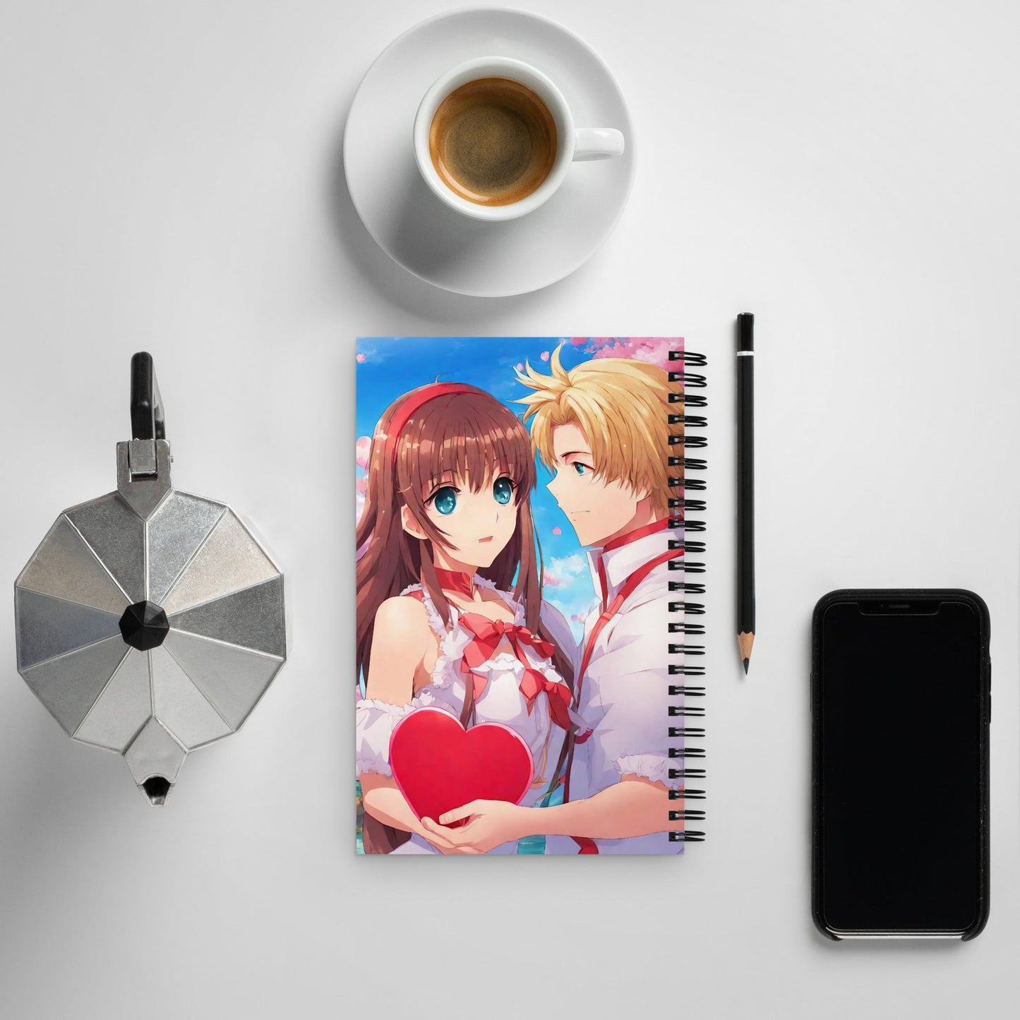 Anime Spiral Notebook — AI Designed Cover