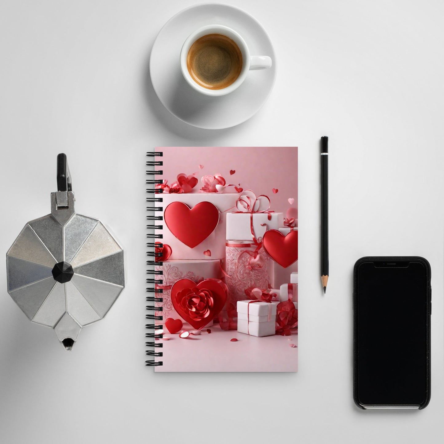 3D Art Spiral Notebook — AI Designed Cover