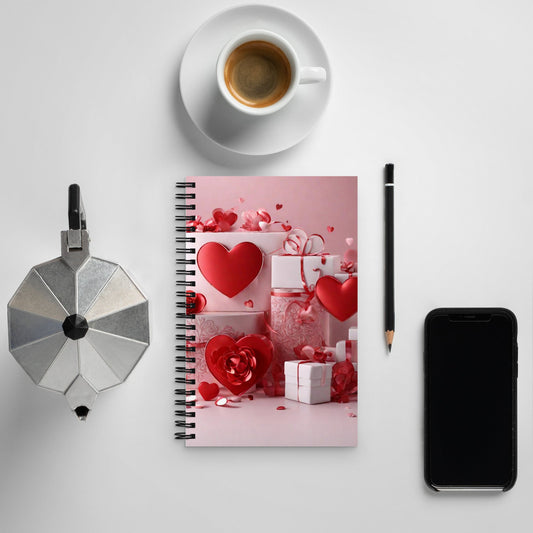 3D Art Spiral Notebook — AI Designed Cover