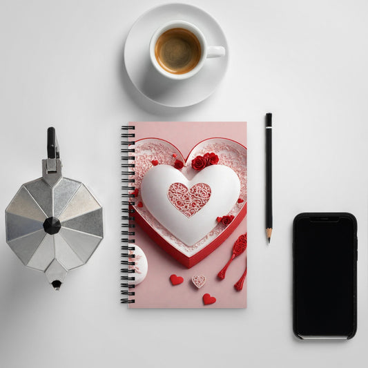 3D Art Spiral Notebook — AI Designed Cover