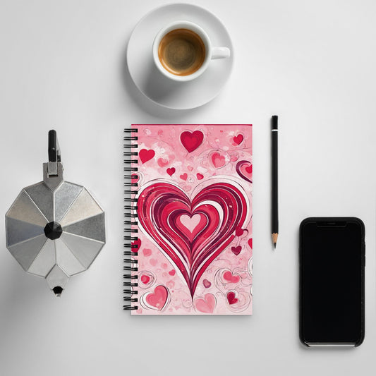 Abstract Spiral Notebook — AI Designed Cover
