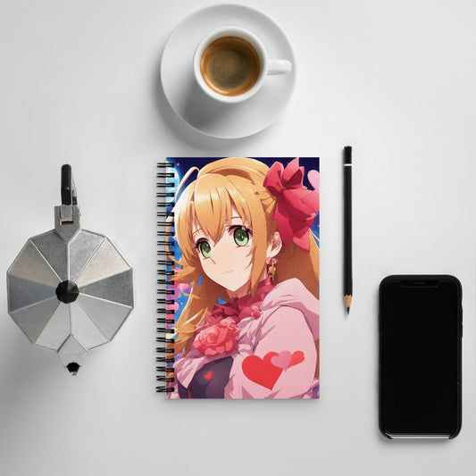 Anime Spiral Notebook — AI Designed Cover