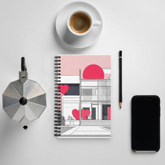 Architectural Spiral Notebook — AI Designed Cover