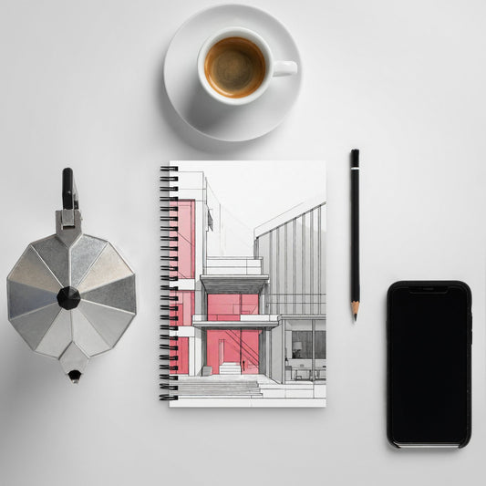 Architectural Spiral Notebook — AI Designed Cover