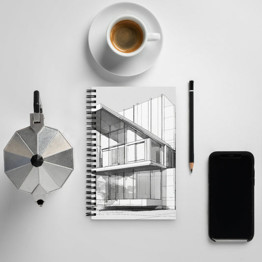 Architectural Spiral Notebook — AI Designed Cover