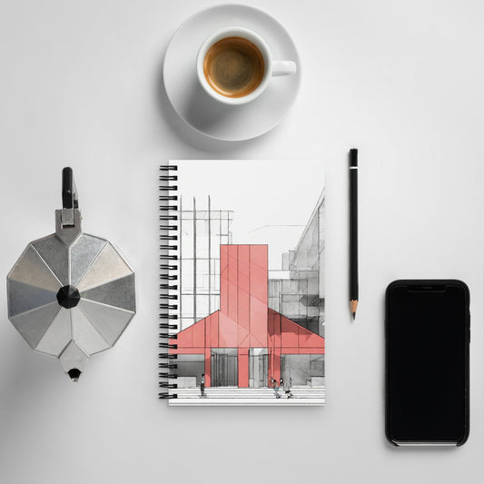 Architectural Spiral Notebook — AI Designed Cover