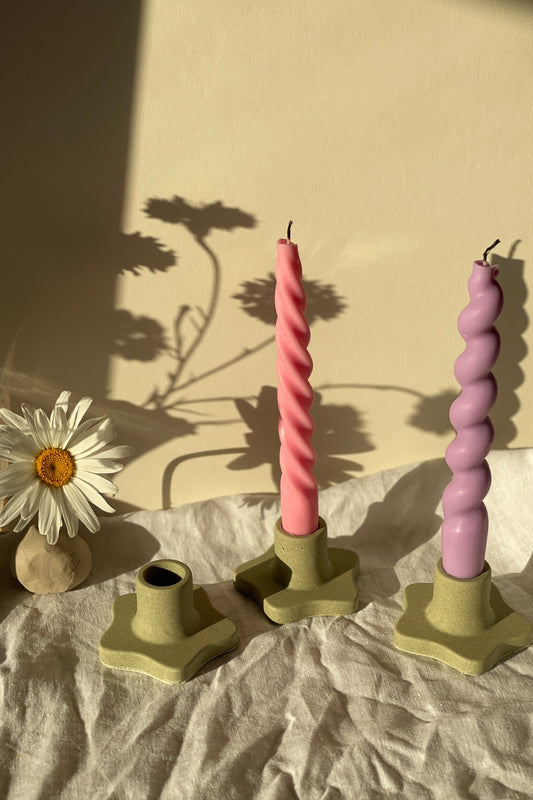Spiral Taper Candles  Bundle of 4