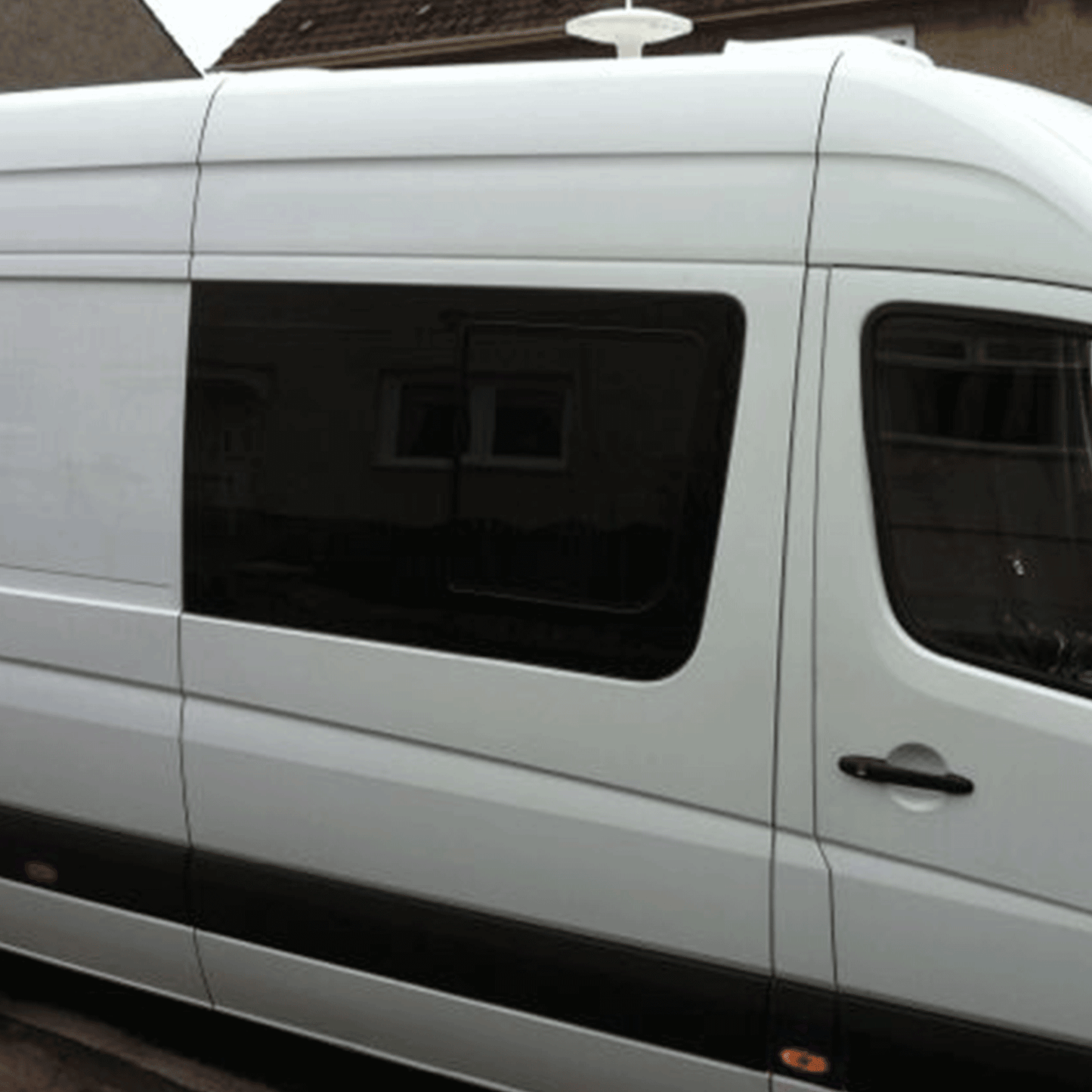 Mercedes Sprinter MK3 Sliding Side Window – Limo Tinted Glass (2006-2018) - Van-X