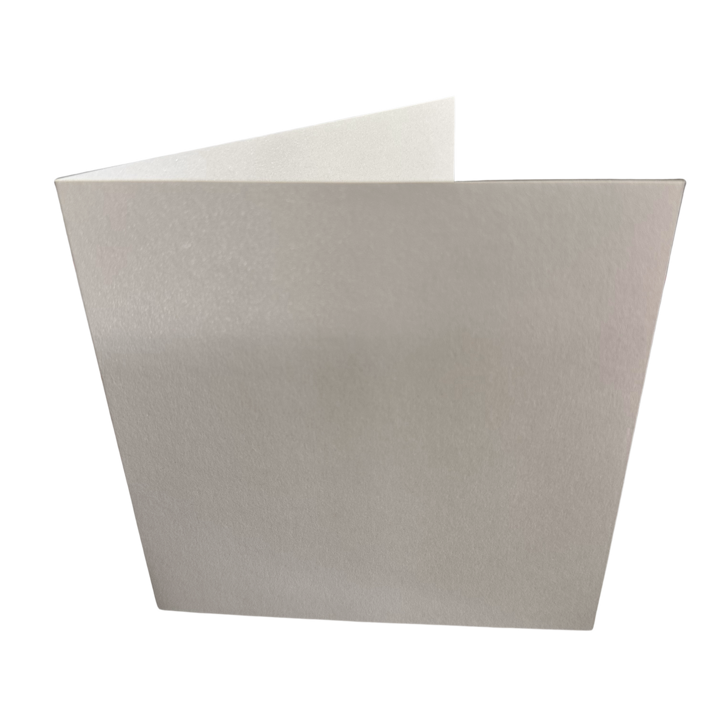 50 Pack - 6x6 Pearl White Card Blanks & White Envelopes - 300gsm