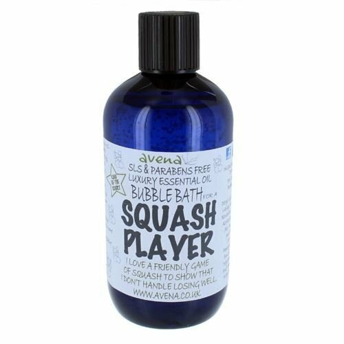 Squash Player Gift Bubble Bath SLS & Parabens Free 250ml