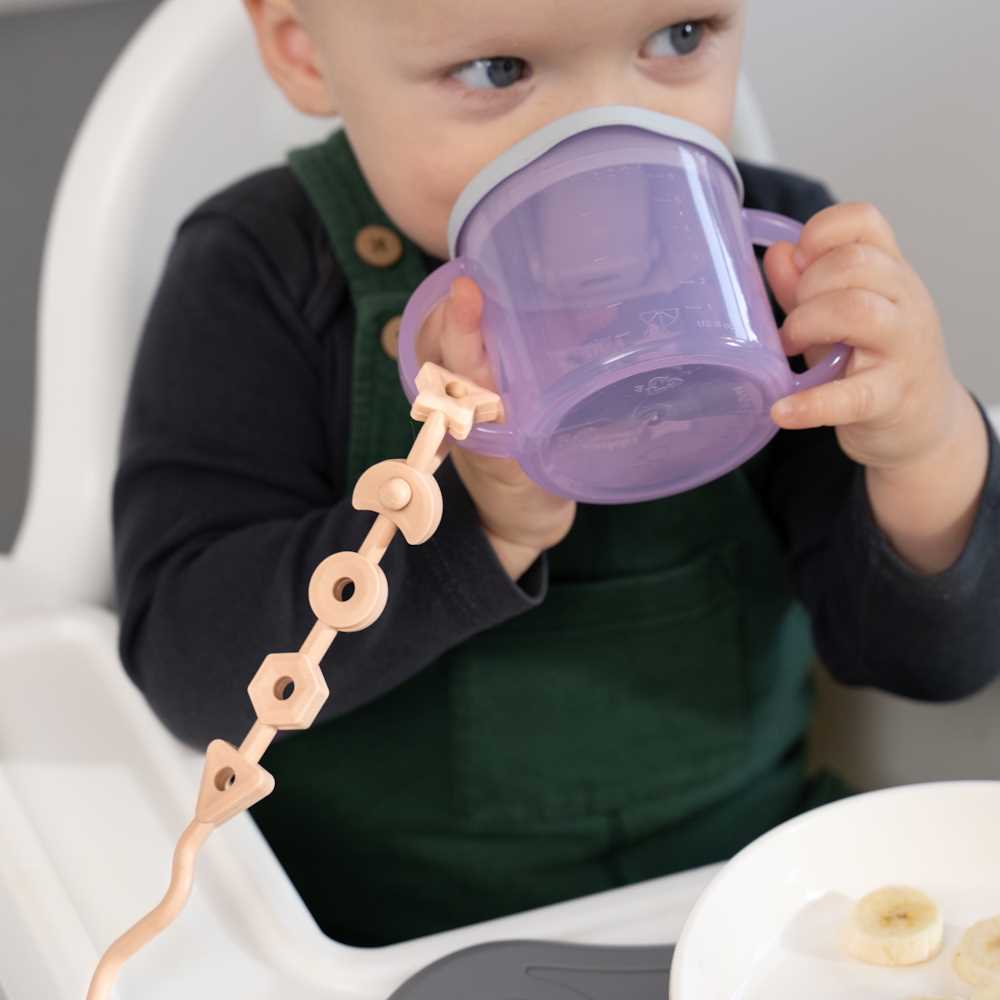 Squiggle Strap® Antimicrobial Toy Strap (2pcs) - Ether Blue & Cool Grey