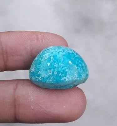 Natural Certified Turquoise- Blue Matrix Turquoise - Shajri Feroza-41ct-24x18mm