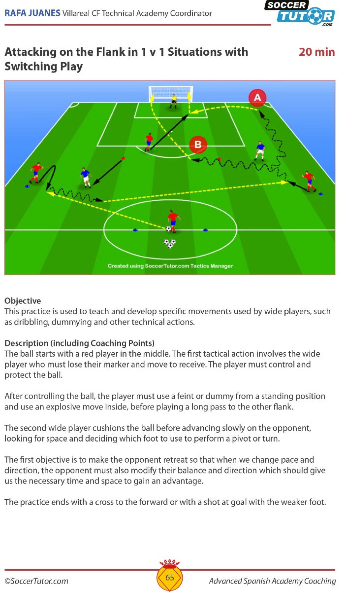 Advanced Spanish Academy Coaching - 120 Technical, Tactical and Conditioning Practices from Top Spanish Coaches