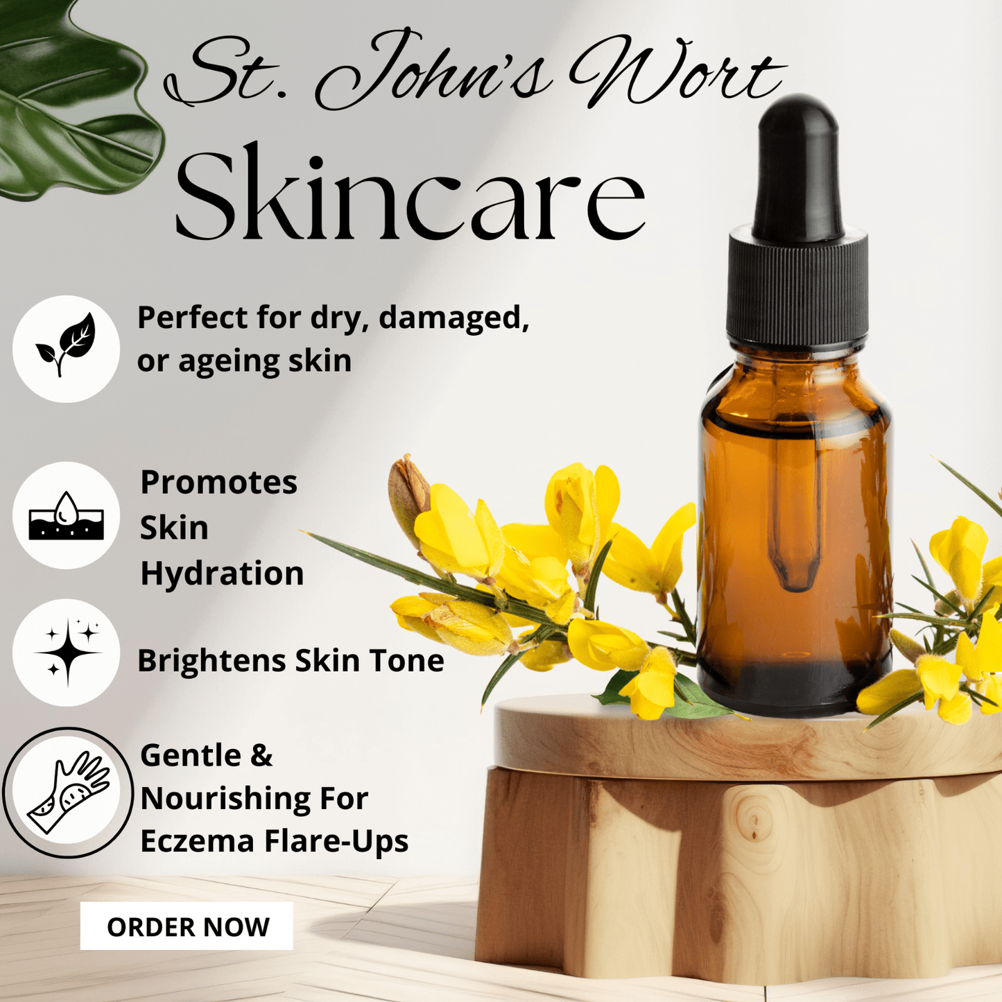 St John’s Wort Oil for Skin Nerve Pain Burns Eczema Scars – Herbal Oil UK Made