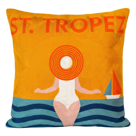 St Tropez Needlepoint Cushion