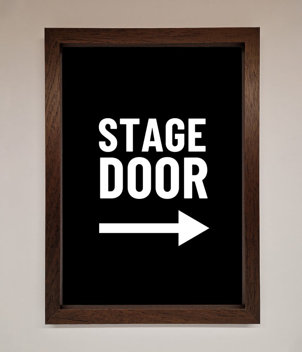 Stage Door Framed Print