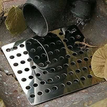 2 x Rustproof Stainless Steel Swirl Drain Guard Covers