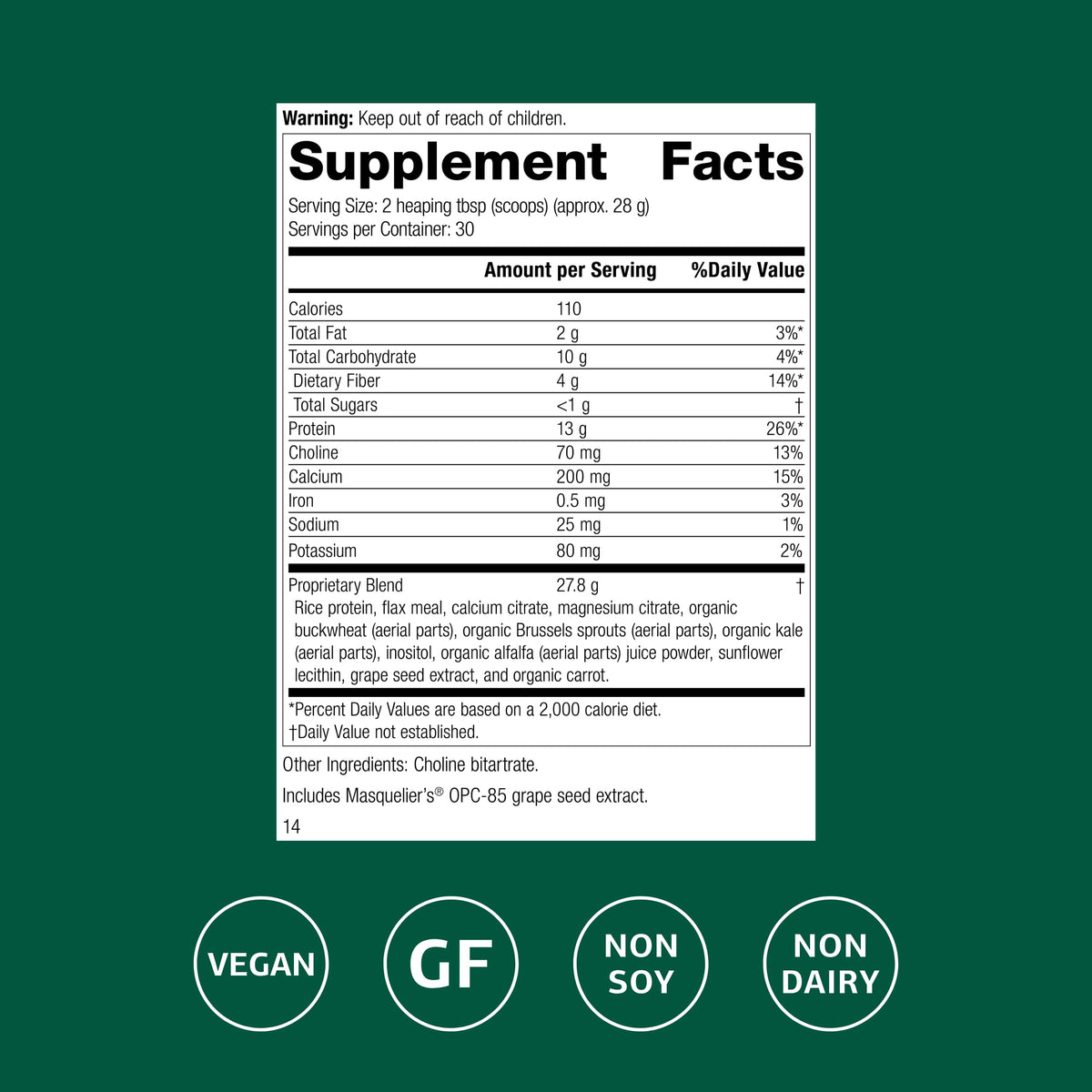 Standard Process SP Complete Dairy-Free Rice Protein Powder – Gut, Liver & Immune Support | Vegan & Gluten-Free | 2 lb