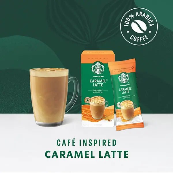 Starbucks Caramel Latte Instant Coffee Sachets 5 x 23g (Case of 6)