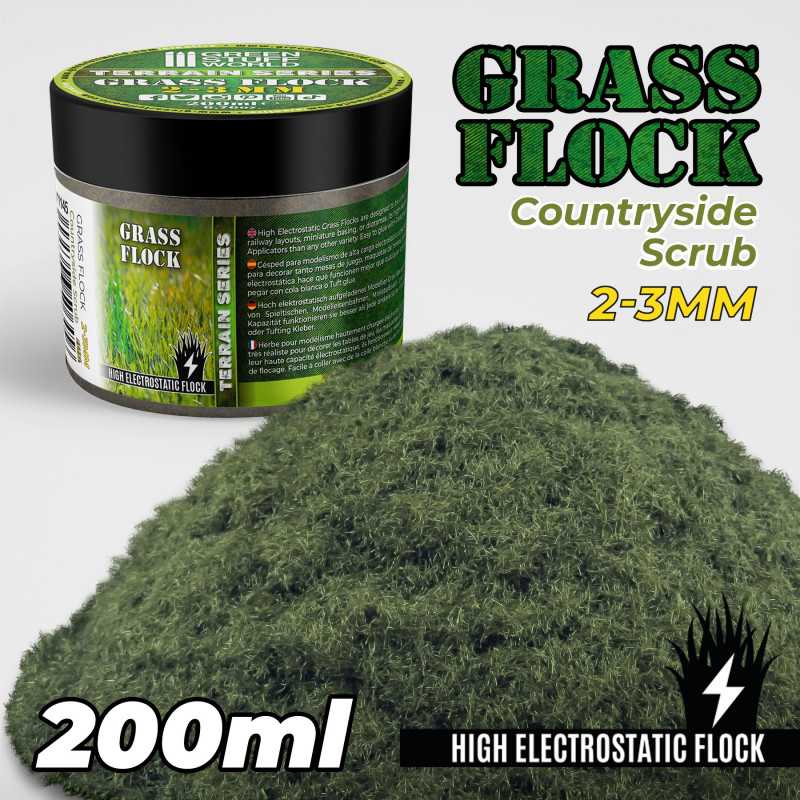 2-3mm Static Grass Flock - 200ml | Green Stuff World