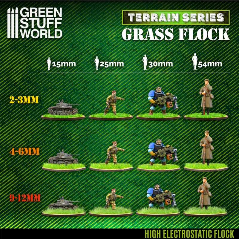 2-3mm Static Grass Flock - 200ml | Green Stuff World