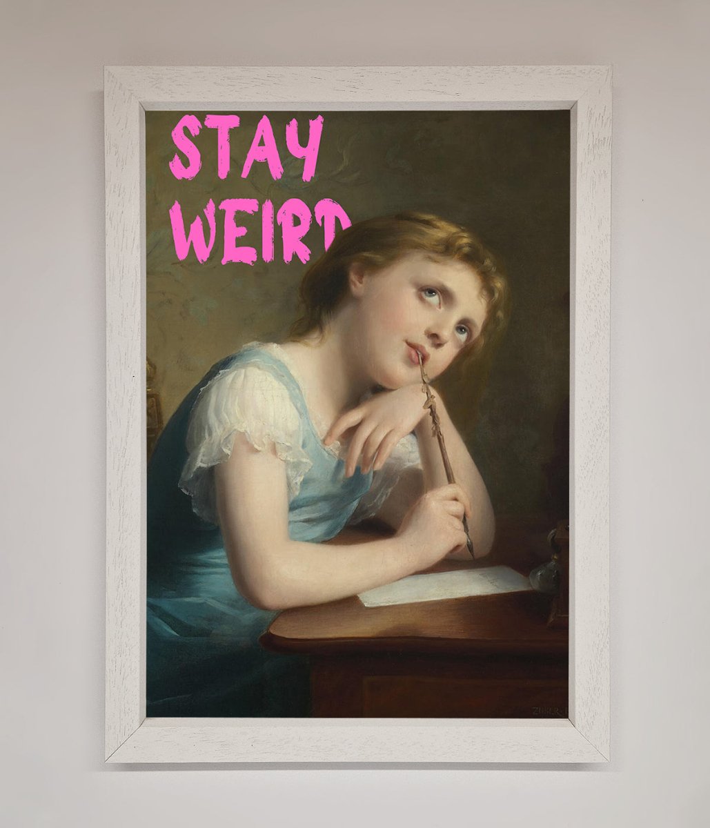 Stay Weird Framed Print