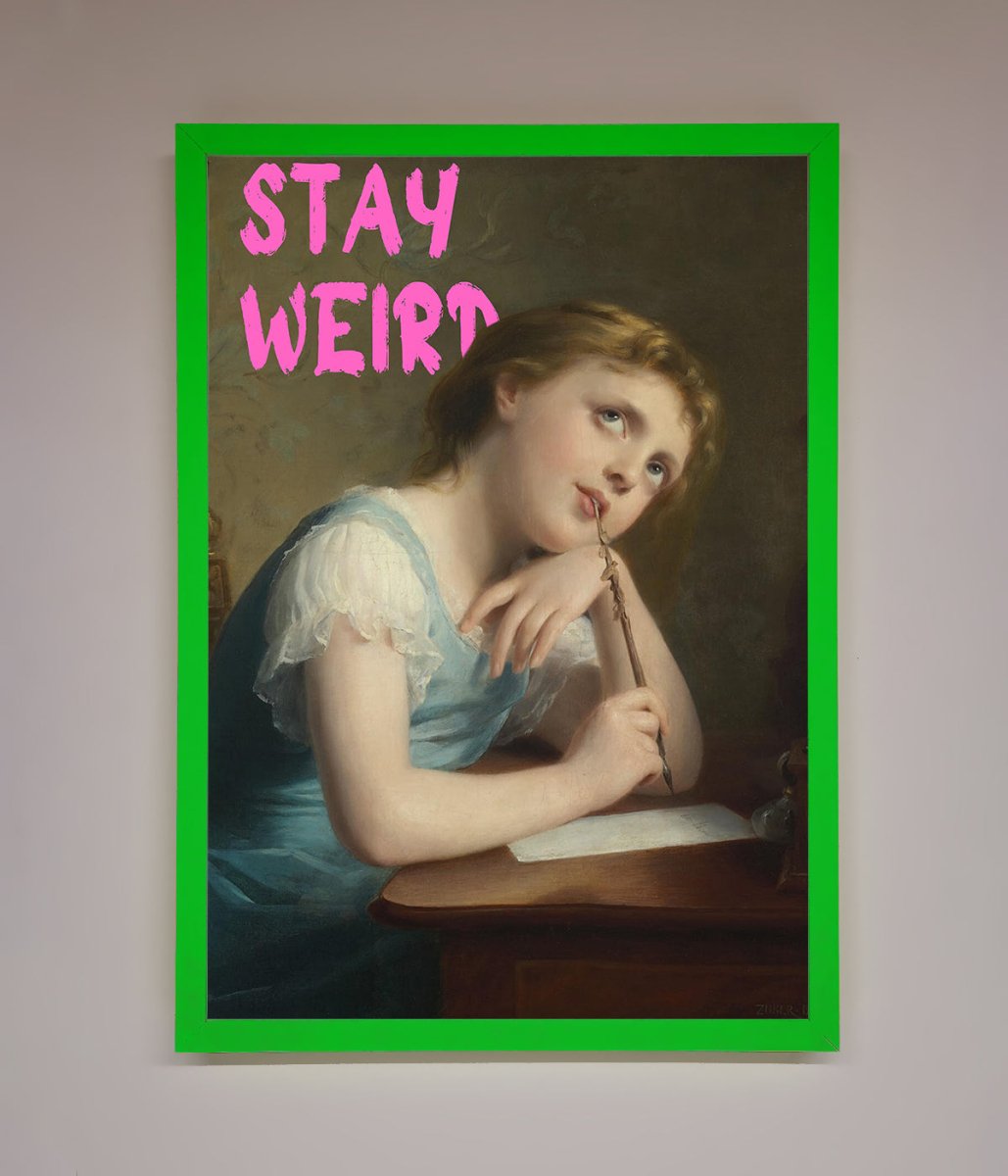 Stay Weird Framed Print