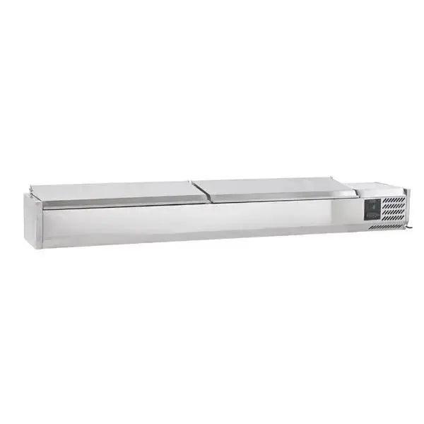 Sterling Pro Cobus SPT2000-330-SS Topping Well, Stainless Steel Lid, 10 x GN1/4