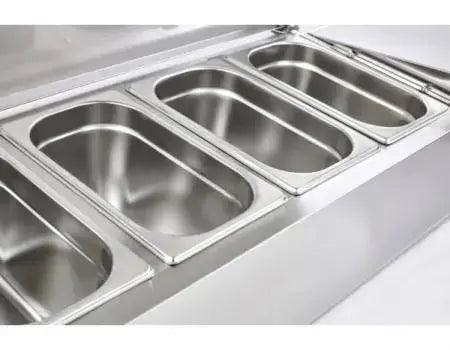 Sterling Pro Cobus SPT2000-330-SS Topping Well, Stainless Steel Lid, 10 x GN1/4