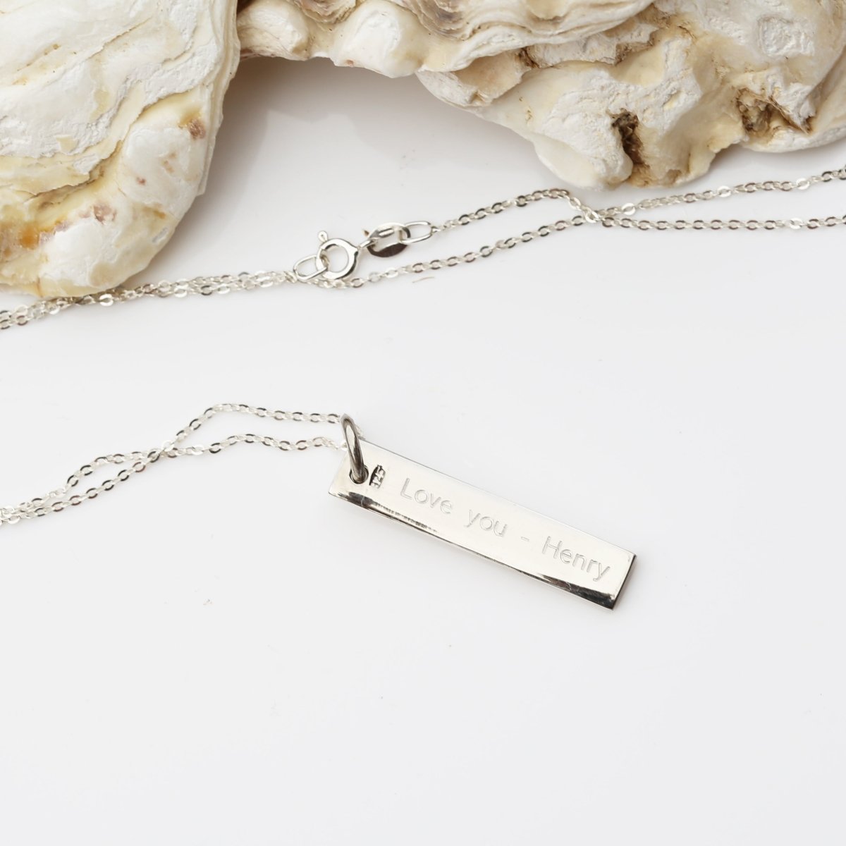 Sterling Silver Bar Necklace