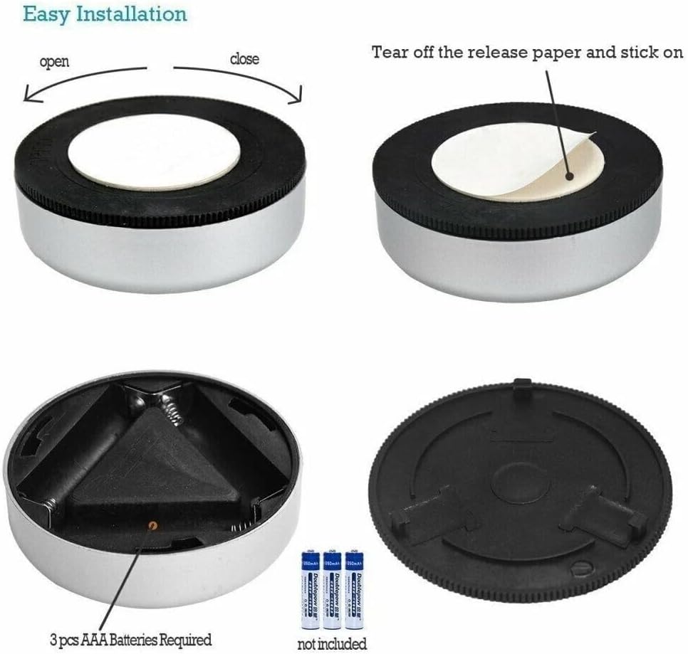 Wireless LED Push Light for Wardrobes, Cabinets & Shelves