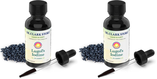 Stomach Saver Lugol’s Iodine 2% 1 oz (Pack of 2) – Dr Clark Store