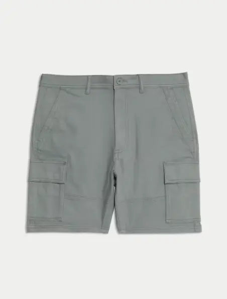 Straight Fit Stretch Cargo Short