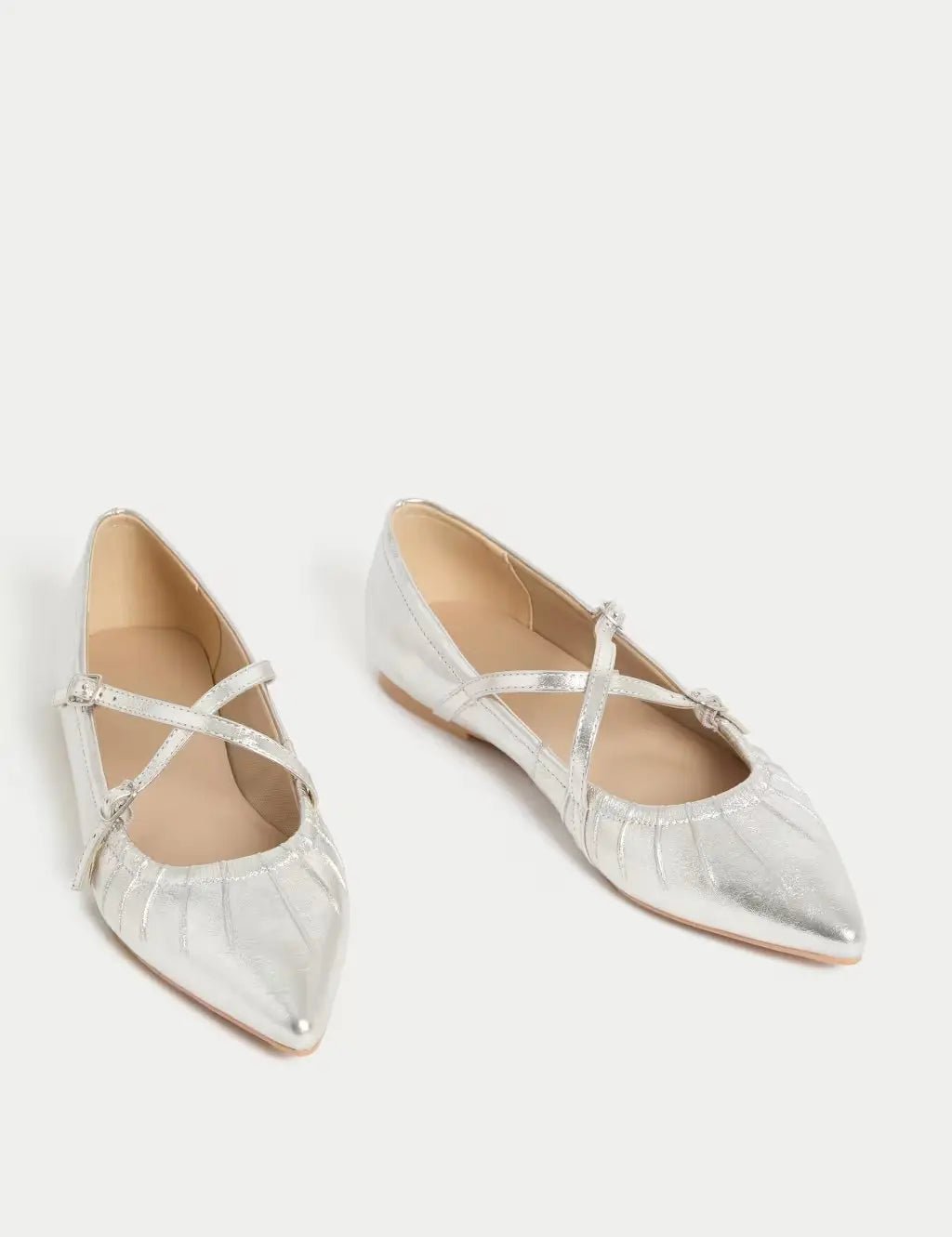Strappy Pointed Ballet Pumps