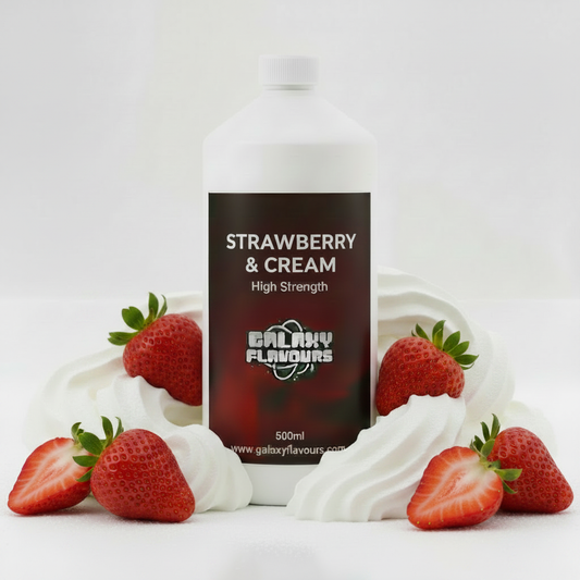 Strawberries and Cream Food Flavouring - Professional High Strength - 500ml