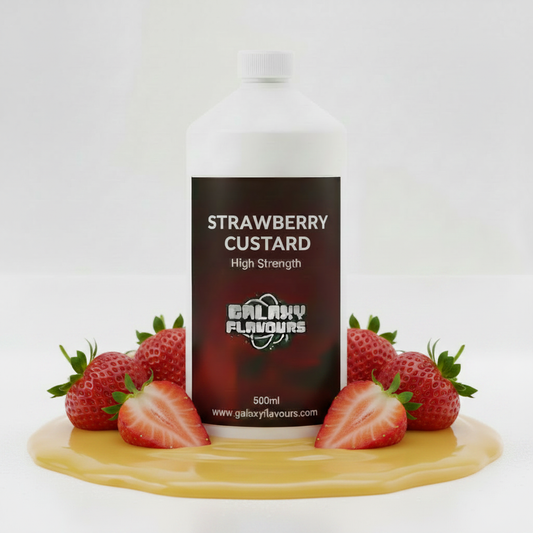 Strawberry Custard Food Flavouring - Professional High Strength - 500ml
