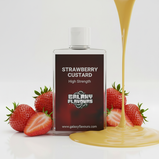 Strawberry Custard Food Flavouring Concentrate – Professional High Strength – 250ml