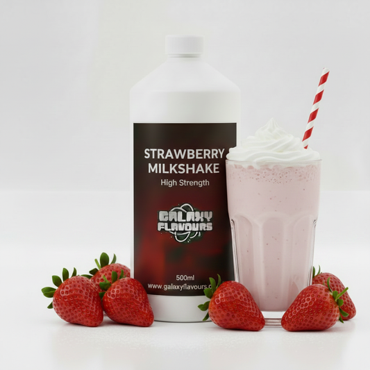 Strawberry Milkshake Food Flavouring - Professional High Strength - 500ml