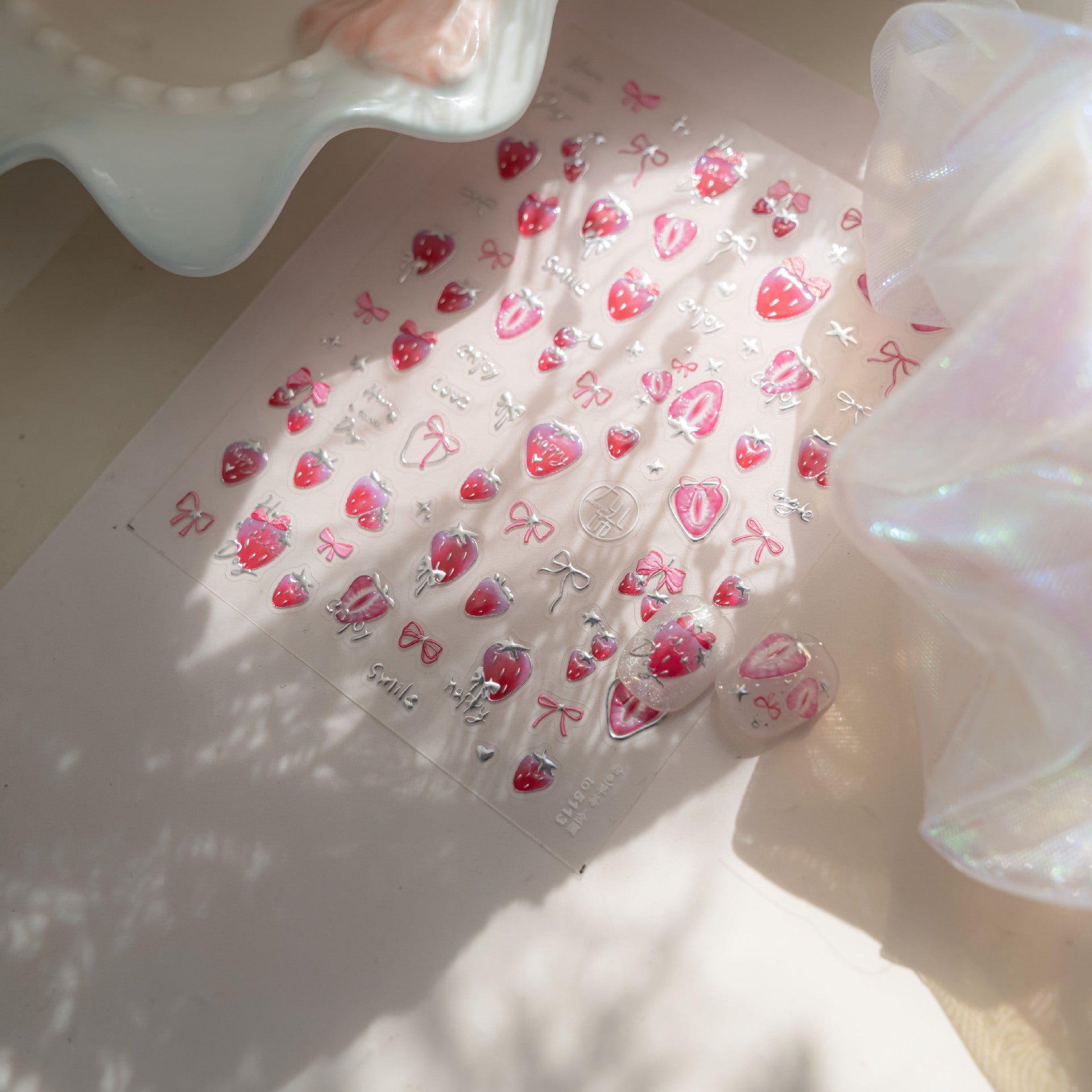 Hello Claws | Strawberry Nail Deco Sticker