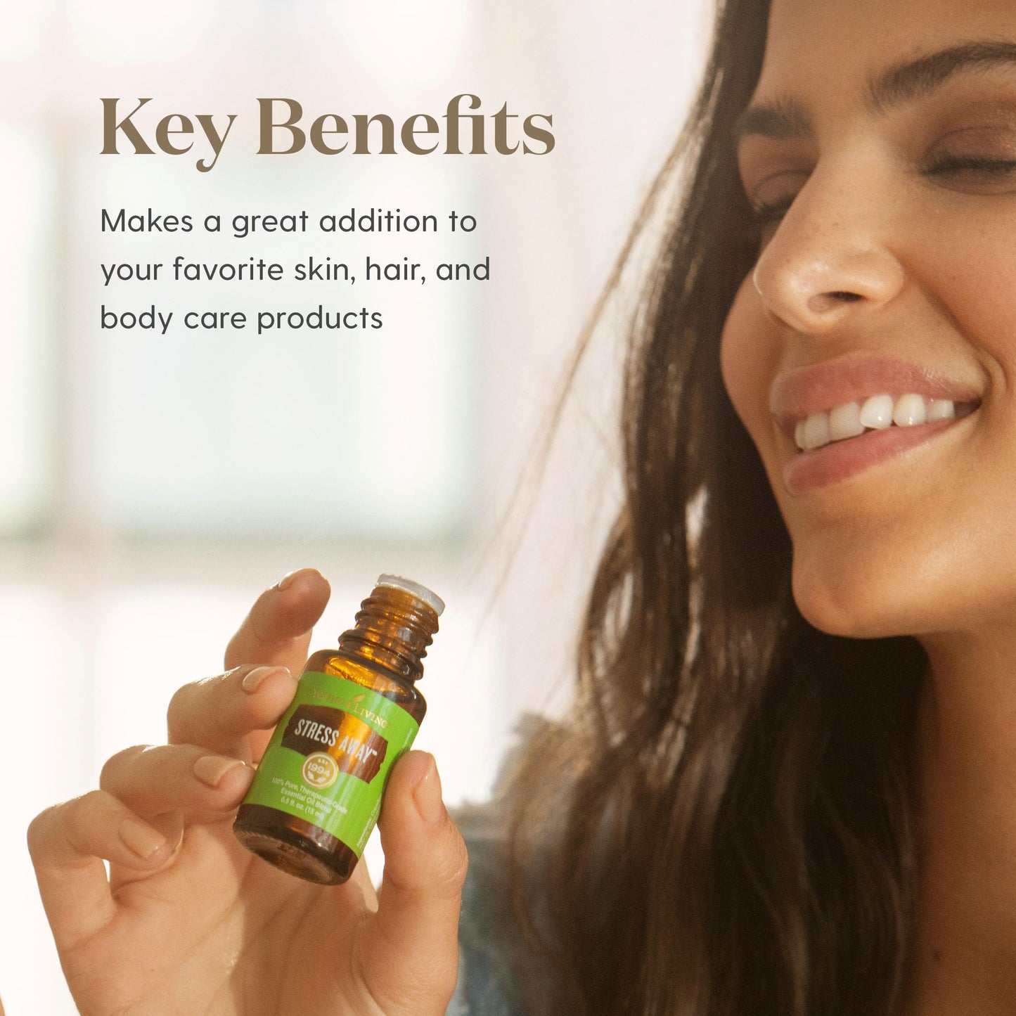 Young Living Stress Away Essential Oil Blend - 5 ml | Copaiba, Lime, Lavender & Vanilla