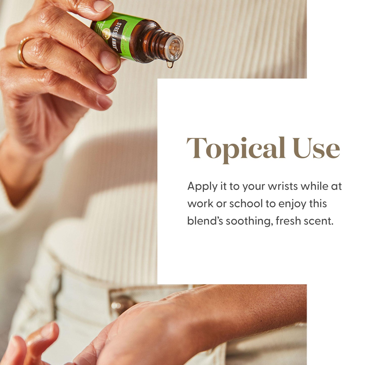 Young Living Stress Away Essential Oil Blend - 5 ml | Copaiba, Lime, Lavender & Vanilla