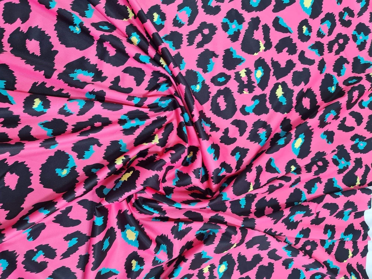 Sugar Pink Leopard Print Fabric by Metre