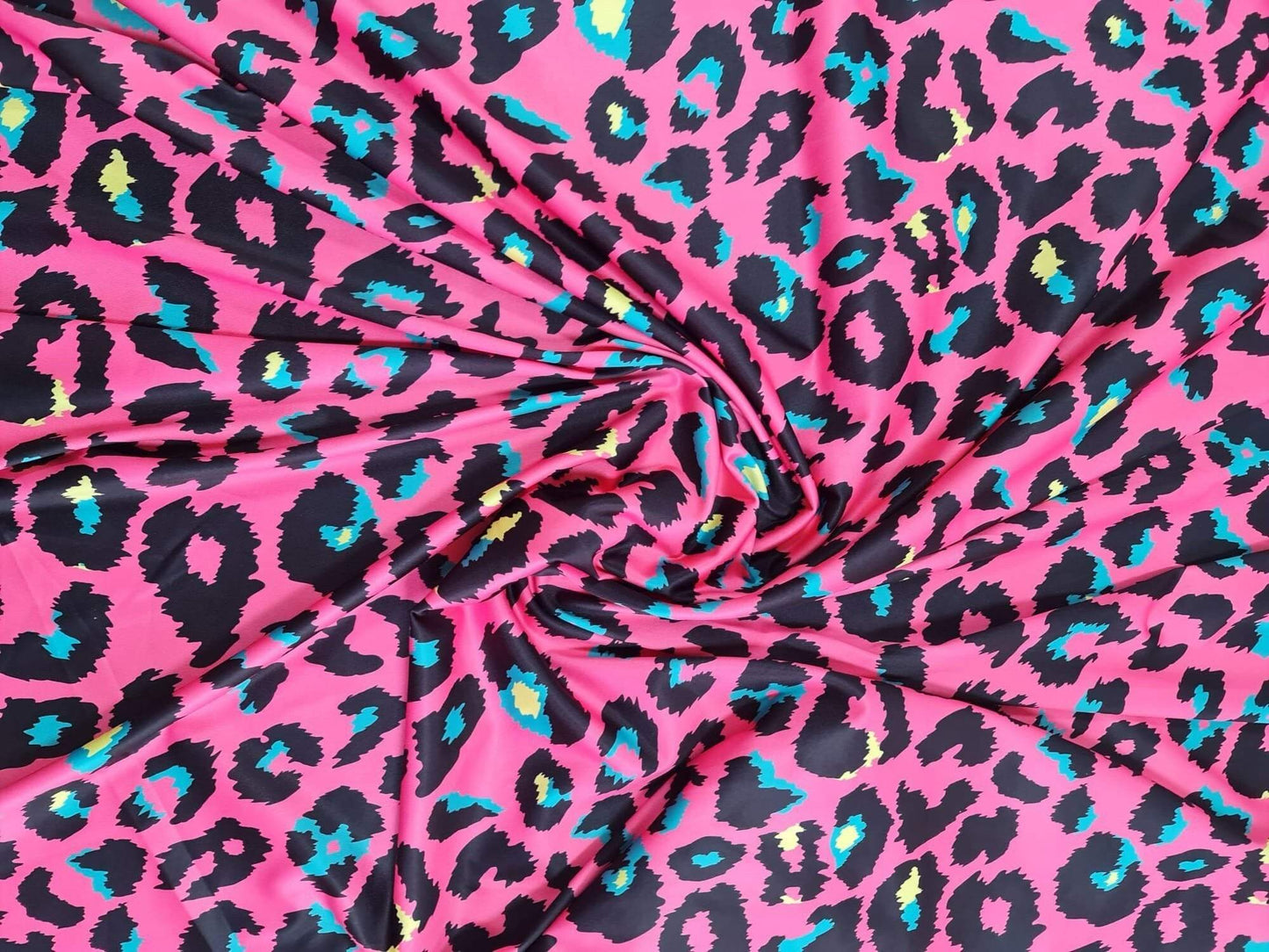 Sugar Pink Leopard Print Fabric by Metre