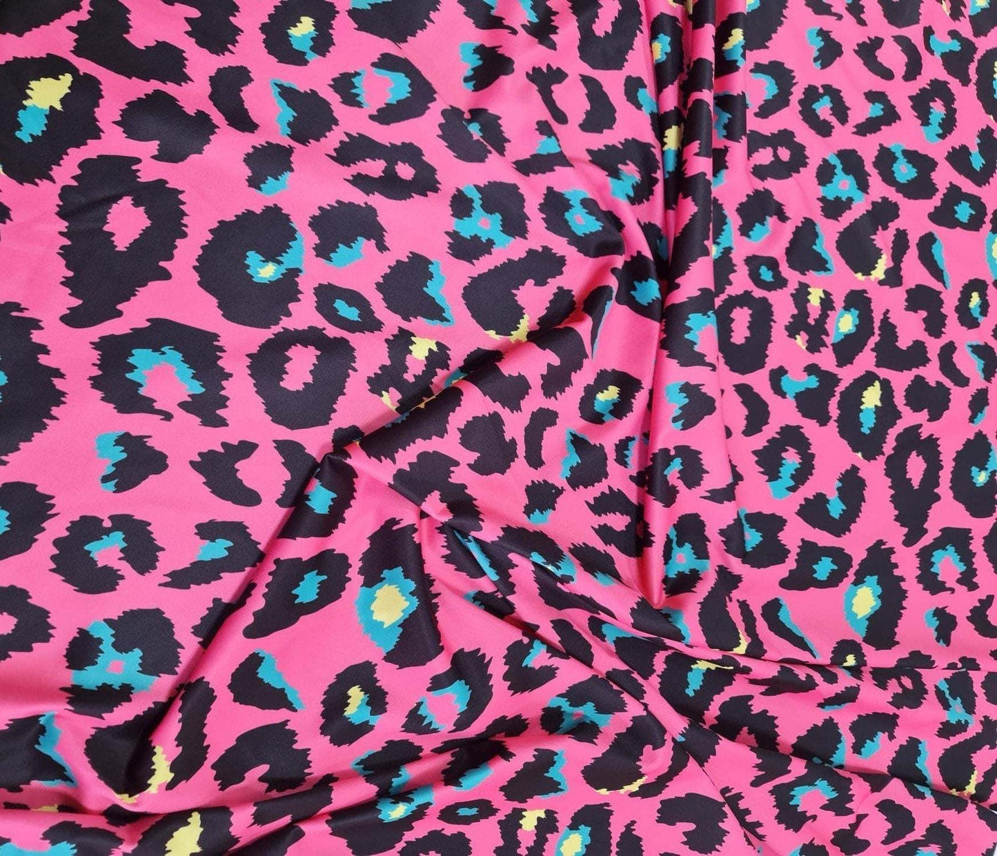 Sugar Pink Leopard Print Fabric by Metre