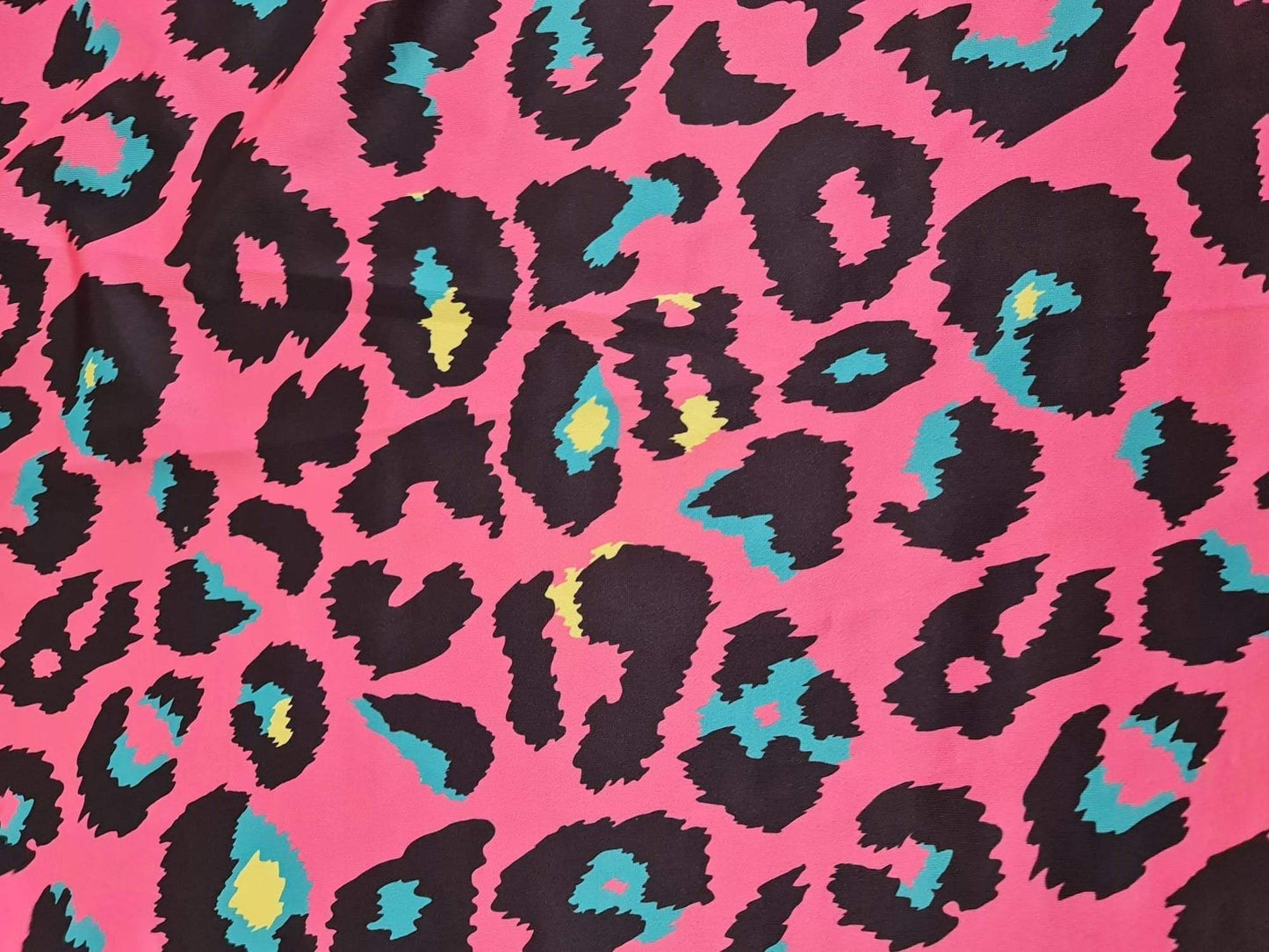 Sugar Pink Leopard Print Fabric by Metre
