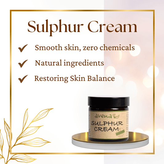 Sulphur Cream for Acne Eczema Rosacea – Natural Spot Treatment – Made in UK