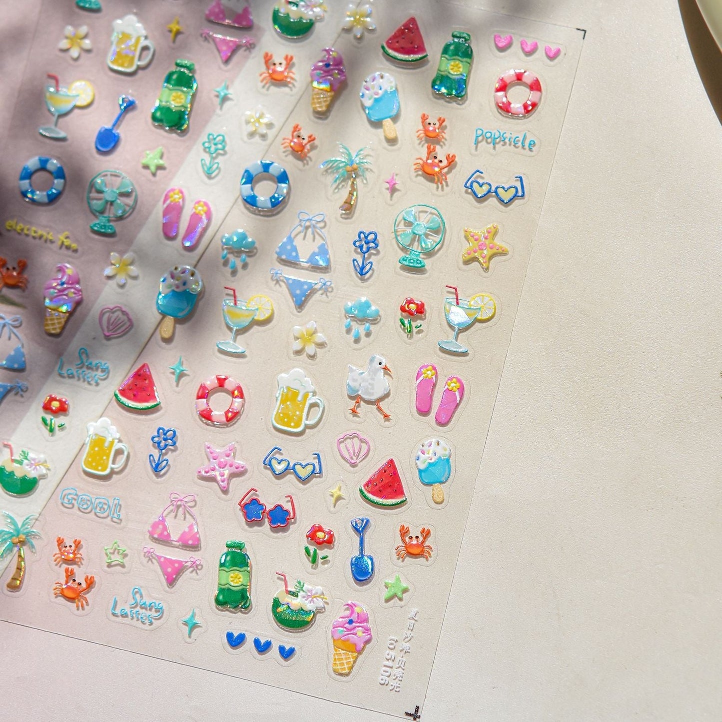 Hello Claws | Summer Holiday Nail Deco Sticker